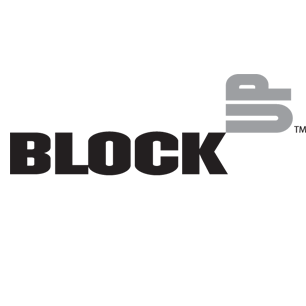 BlockUp logotype Art Direction by: Bart Crosby, Crosby Associates