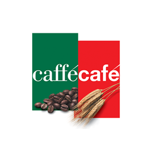CafféCafé logo Art Direction by: Bart Crosby, Crosby Associates