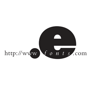 eFonts logo Art Direction by: Bart Crosby, Crosby Associates